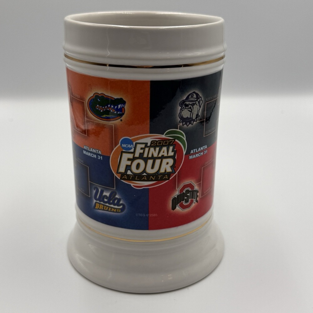 2007 NCAA Final Four Atlanta Ceramic Mug Florida Gators Champions Full‎ Bracket